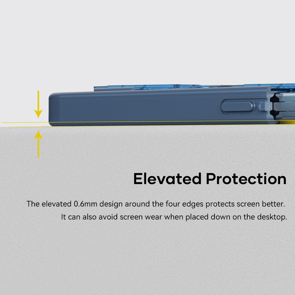 Picture of Apple iPhone 13 Pro 6.1 Case | Rock Moca Strong Magnetic Stand Drop Protection Case Magsafe Compatible for iPhone 13 Pro 6.1 (Black)