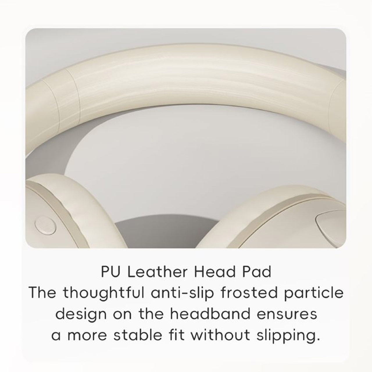 Picture of Rock O3 Bluetooth Wireless Headphone with ANC noise cancellation Foldable Soft PU Over Ear Cushion (Light Gray)