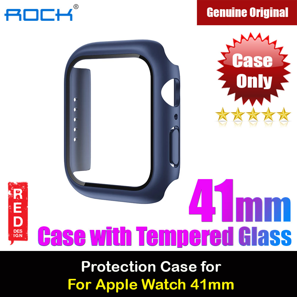 Picture of Rock Integrated Case with High Sensitivity Touch 9H Tempered Glass for Apple Watch 41mm (Blue) Apple Watch 41mm- Apple Watch 41mm Cases, Apple Watch 41mm Covers, iPad Cases and a wide selection of Apple Watch 41mm Accessories in Malaysia, Sabah, Sarawak and Singapore 