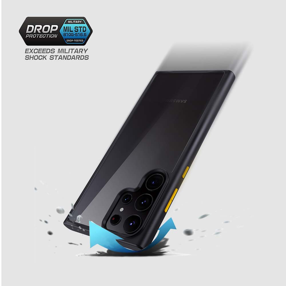 Picture of Samsung Galaxy S23 Plus Case | Rock Guard Clear Drop Protection Case for Samsung Galaxy S23 Plus 6.6 (Clear Blue)