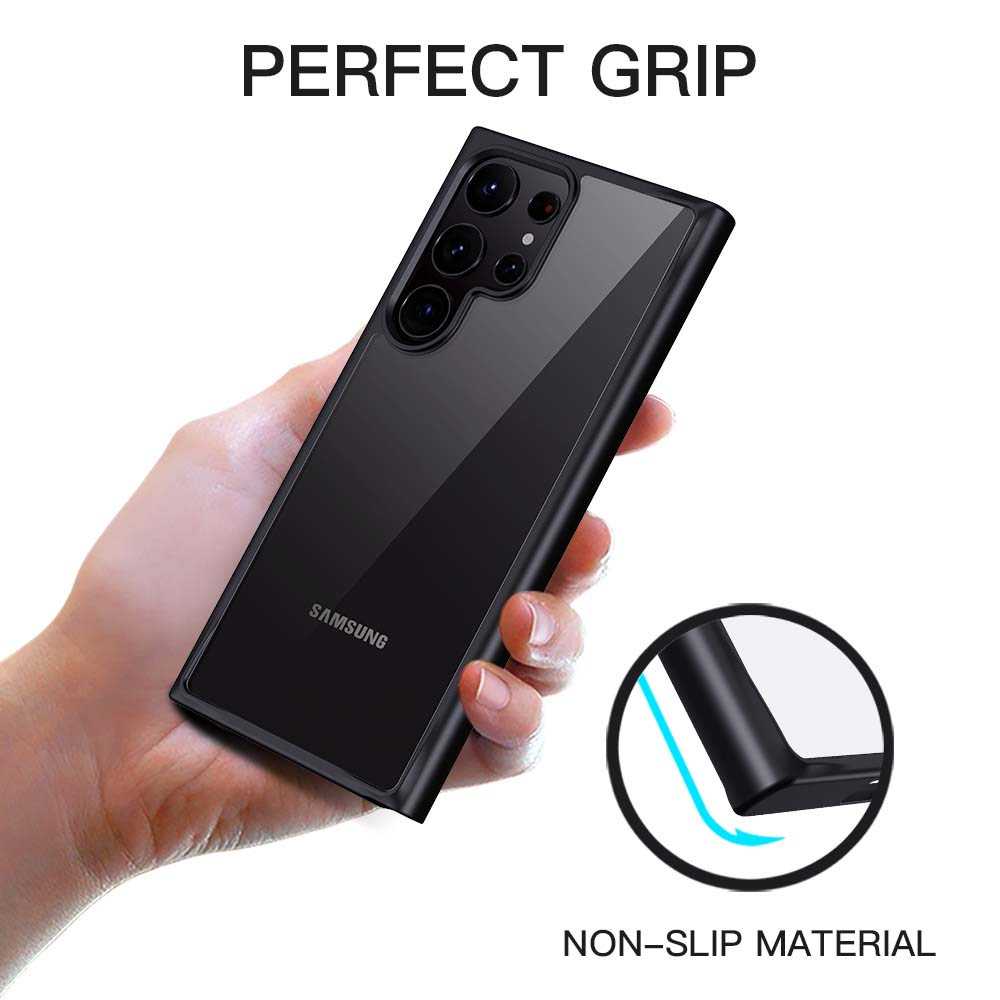 Picture of Samsung Galaxy S23 Plus Case | Rock Guard Clear Drop Protection Case for Samsung Galaxy S23 Plus 6.6 (Clear Blue)