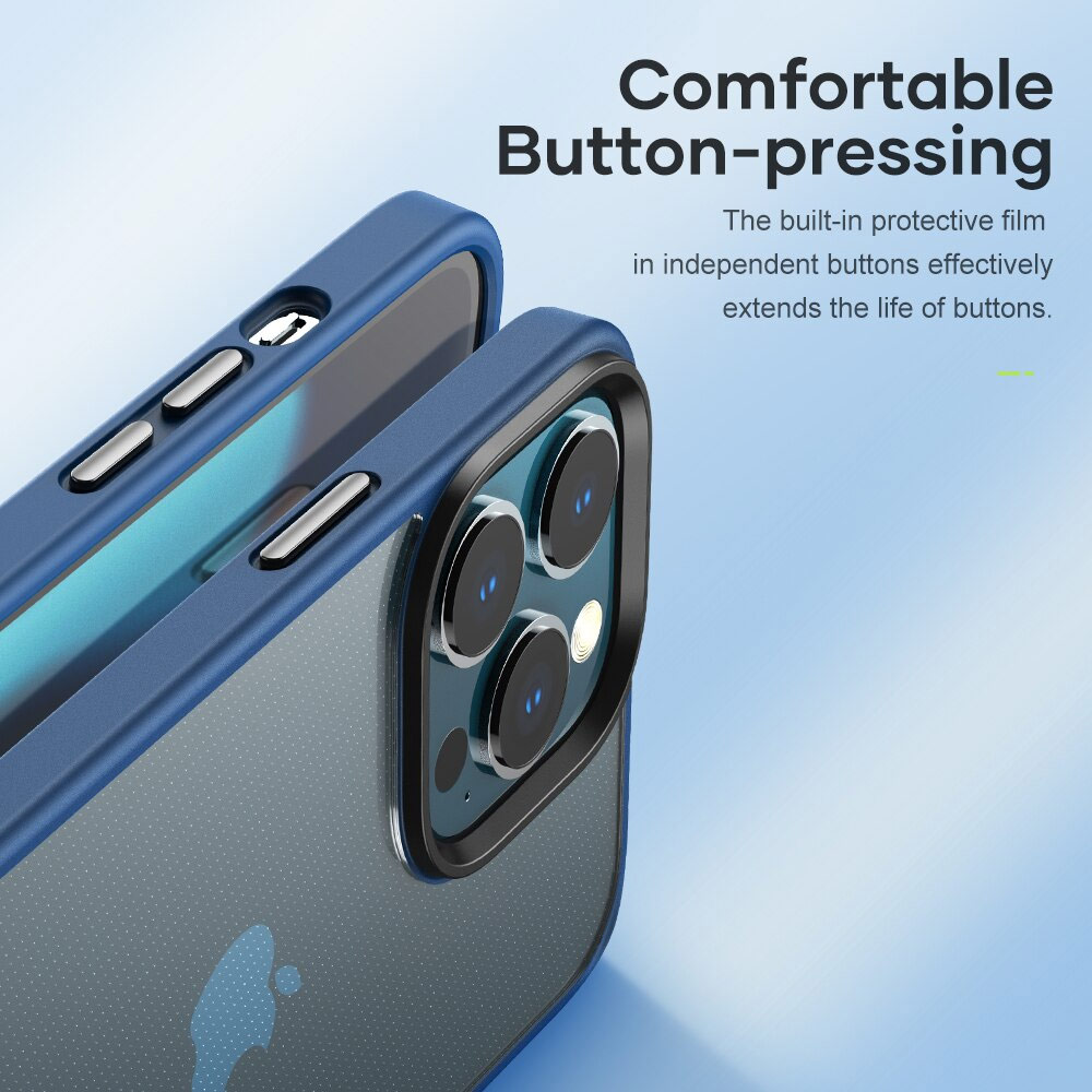 Picture of Apple iPhone 13 Pro Max 6.7 Case | Rock Guard Pro Drop Protection Case for iPhone 13 Pro Max 6.7 (Clear Blue)