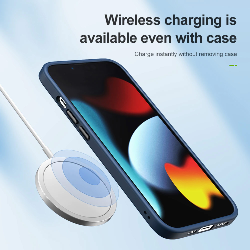 Picture of Apple iPhone 13 Pro Max 6.7 Case | Rock Guard Pro Drop Protection Case for iPhone 13 Pro Max 6.7 (Clear Blue)