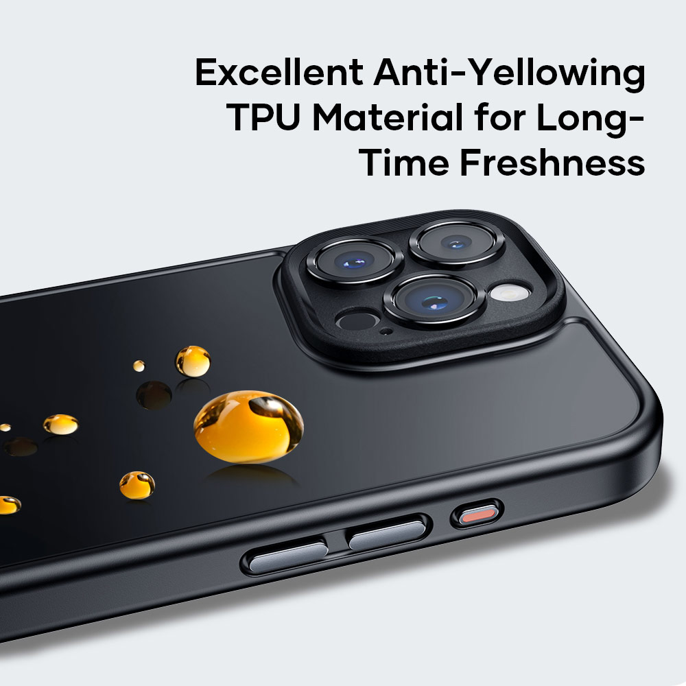 Picture of Apple iPhone 15 Pro Max 6.7 Case | Rock Guard Touch Lens Cover Ultra Thin Light Weight Drop Protection Case for iPhone 15 Pro Max 6.7 (Matte Grey)