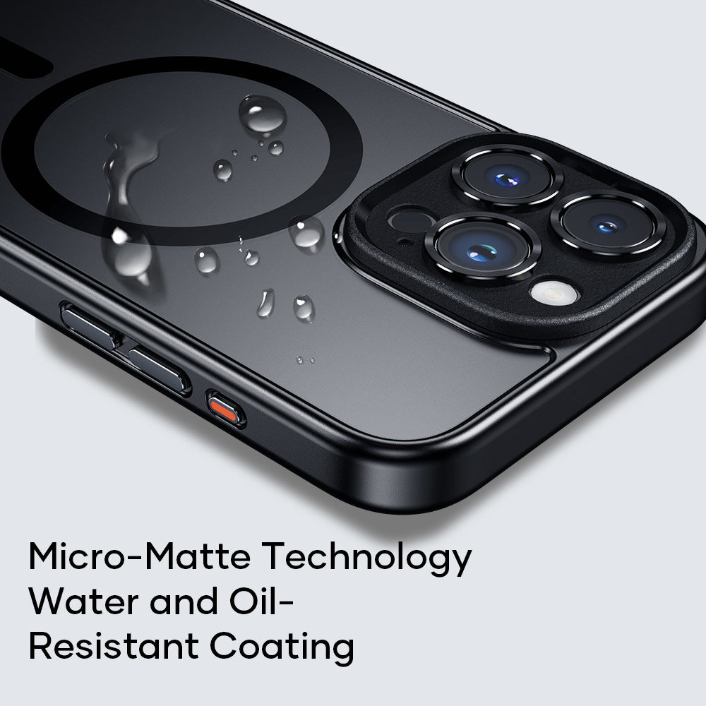 Picture of Apple iPhone 15 Pro 6.1 Case | Rock Guard Touch Lens Protection Anti Finger Print Drop Protection Magsafe Compatible Case for iPhone 15 Pro 6.1 (Matte Blue)