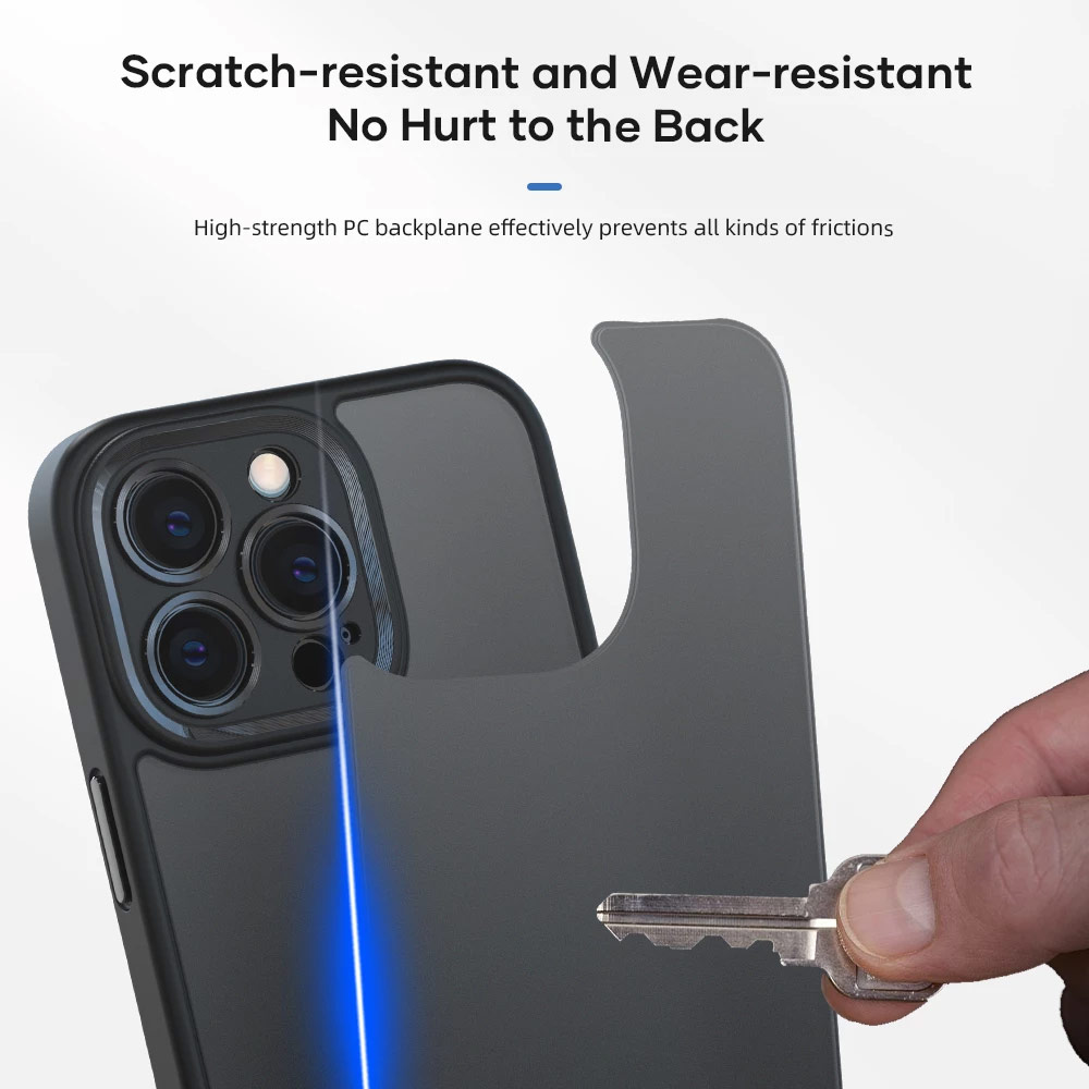 Picture of Apple iPhone 13 Pro 6.1 Case | Rock Guard Touch Lens Protection  Anti Finger Print Drop Protection Case for iPhone 13 Pro 6.1 (Matte Pink)