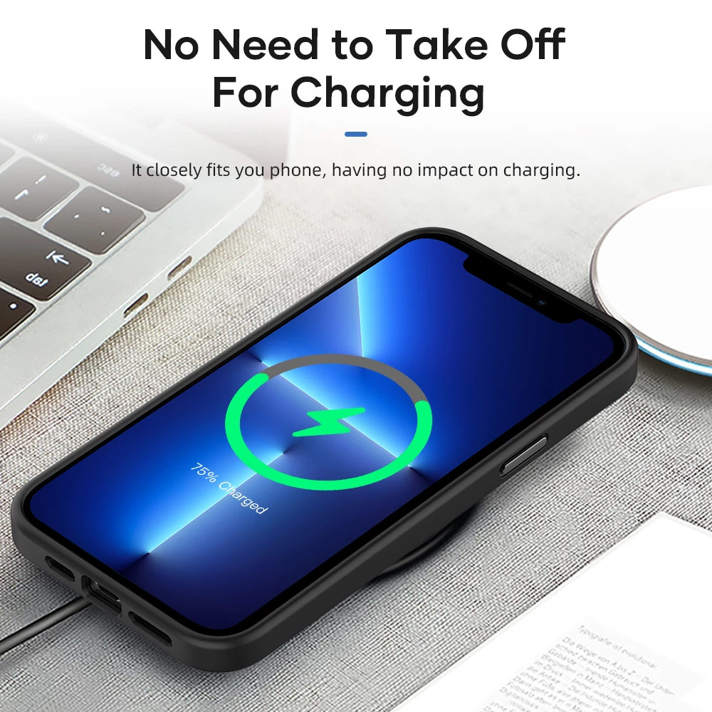 Picture of Apple iPhone 13 Pro 6.1 Case | Rock Guard Touch Lens Protection  Anti Finger Print Drop Protection Case for iPhone 13 Pro 6.1 (Matte Pink)