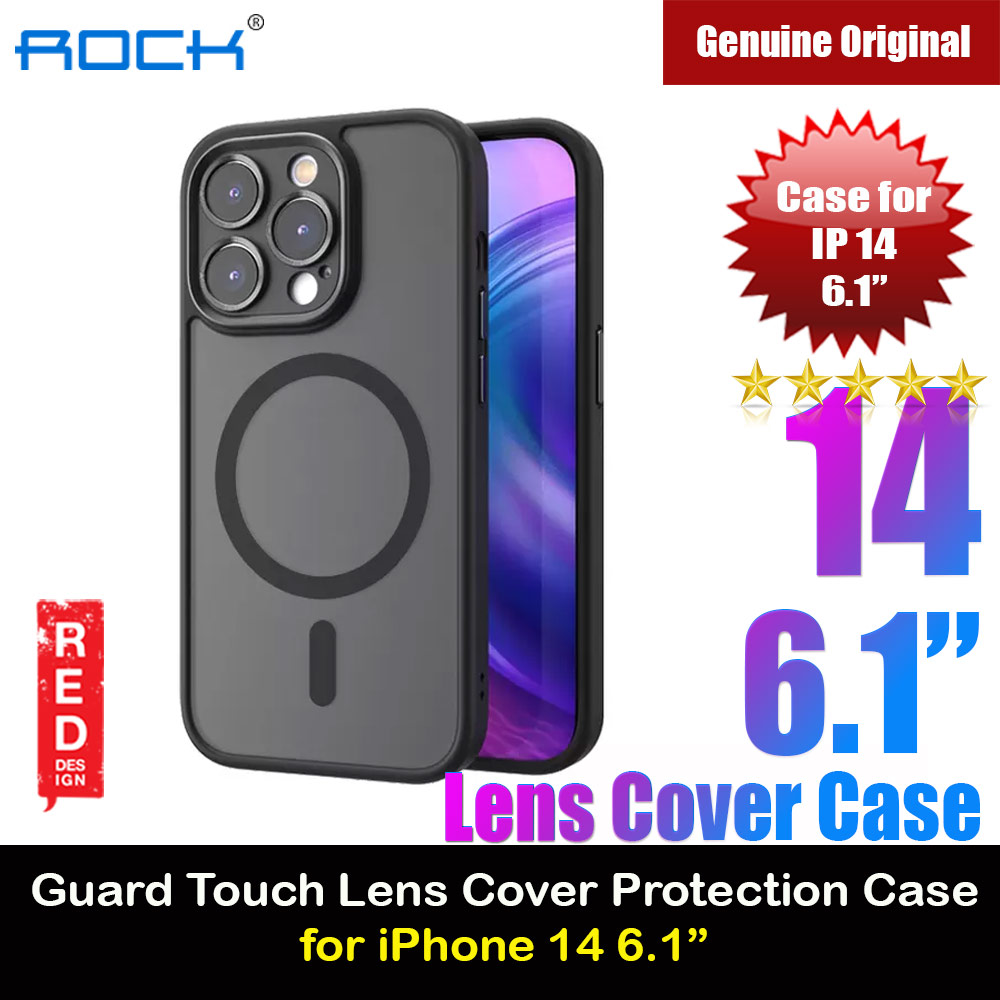 Picture of Rock Guard Touch Lens Protection Anti Finger Print Drop Protection Magsafe Compatible Case for iPhone 14 6.1 (Matte Black) Apple iPhone 14 6.1- Apple iPhone 14 6.1 Cases, Apple iPhone 14 6.1 Covers, iPad Cases and a wide selection of Apple iPhone 14 6.1 Accessories in Malaysia, Sabah, Sarawak and Singapore 