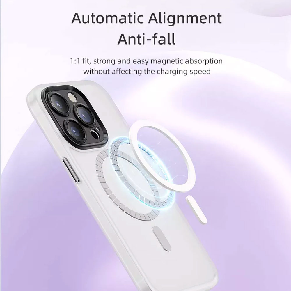 Picture of Apple iPhone 14 Plus 6.7 Case | Rock Guard Touch Lens Protection Anti Finger Print Drop Protection Magsafe Compatible Case for iPhone 14 Plus 6.7 (Matte Black)