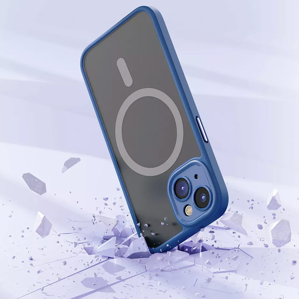 Picture of Apple iPhone 14 Plus 6.7 Case | Rock Guard Touch Lens Protection Anti Finger Print Drop Protection Magsafe Compatible Case for iPhone 14 Plus 6.7 (Matte Black)