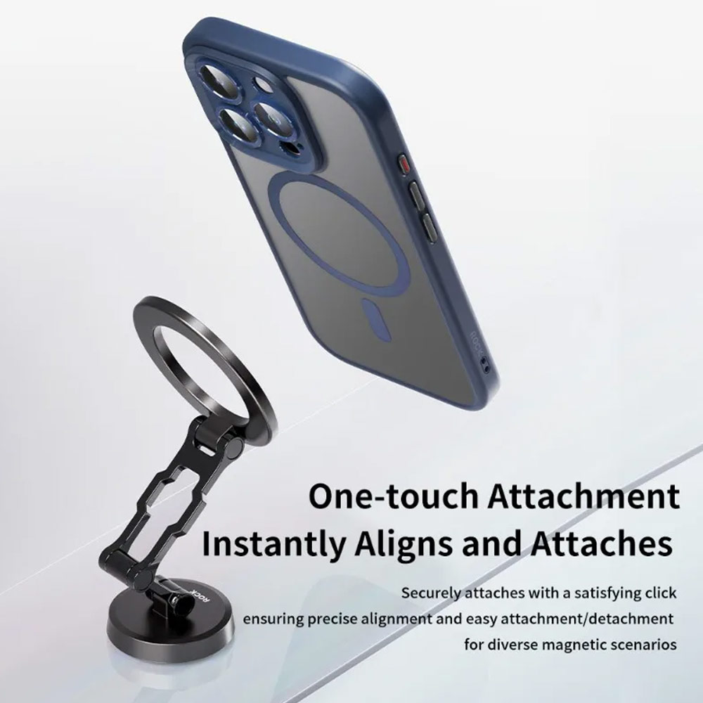 Picture of Apple iPhone 16 Pro 6.3 Case | Rock Guard Touch Lens Protection Anti Finger Print Drop Protection Magsafe Compatible Case for iPhone 16 Pro 6.3 (Matte Black)