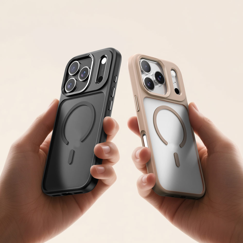 Picture of Apple iPhone 17 Pro 6.3 Case | Rock Guard Transparent Magnetic Anti Drop Protection Case for iPhone 17 Pro 6.3 (Black)