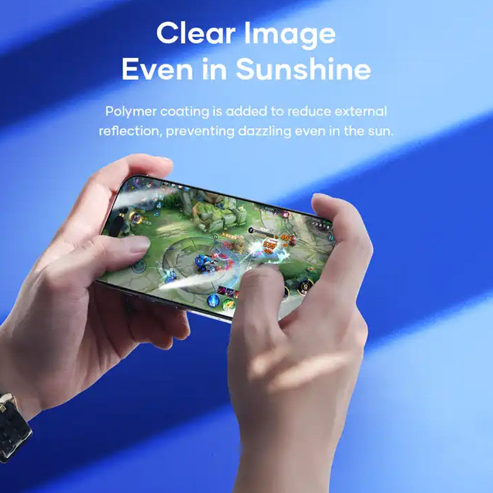 Picture of Apple iPhone 15 Pro 6.1  | Rock 4K HD Full Coverage Tempered Glass for iPhone 15 Pro 6.1 (HD Clear)