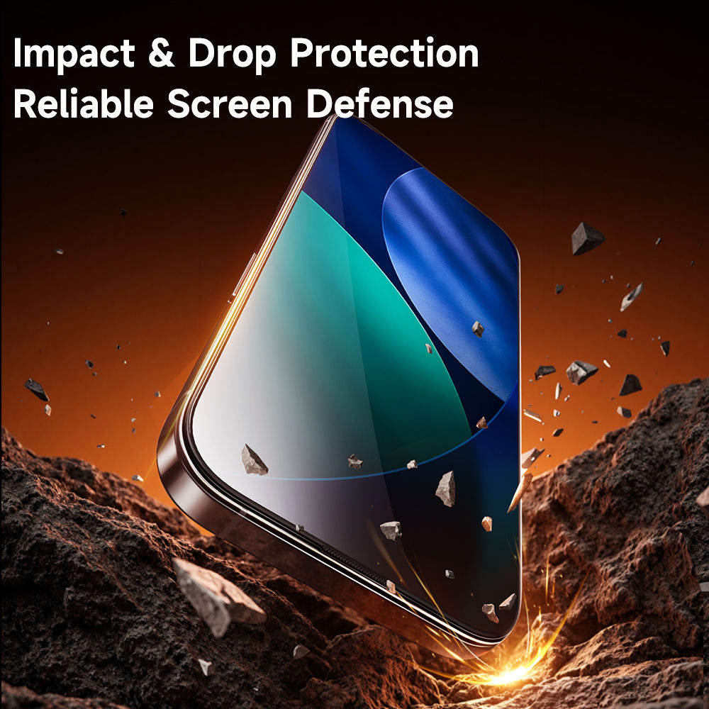 Picture of Apple iPhone 17 6.3 | Rock Clear HD Full Coverage Tempered Glass for iPhone 17 Pro 6.3 17 6.3 (Clear)