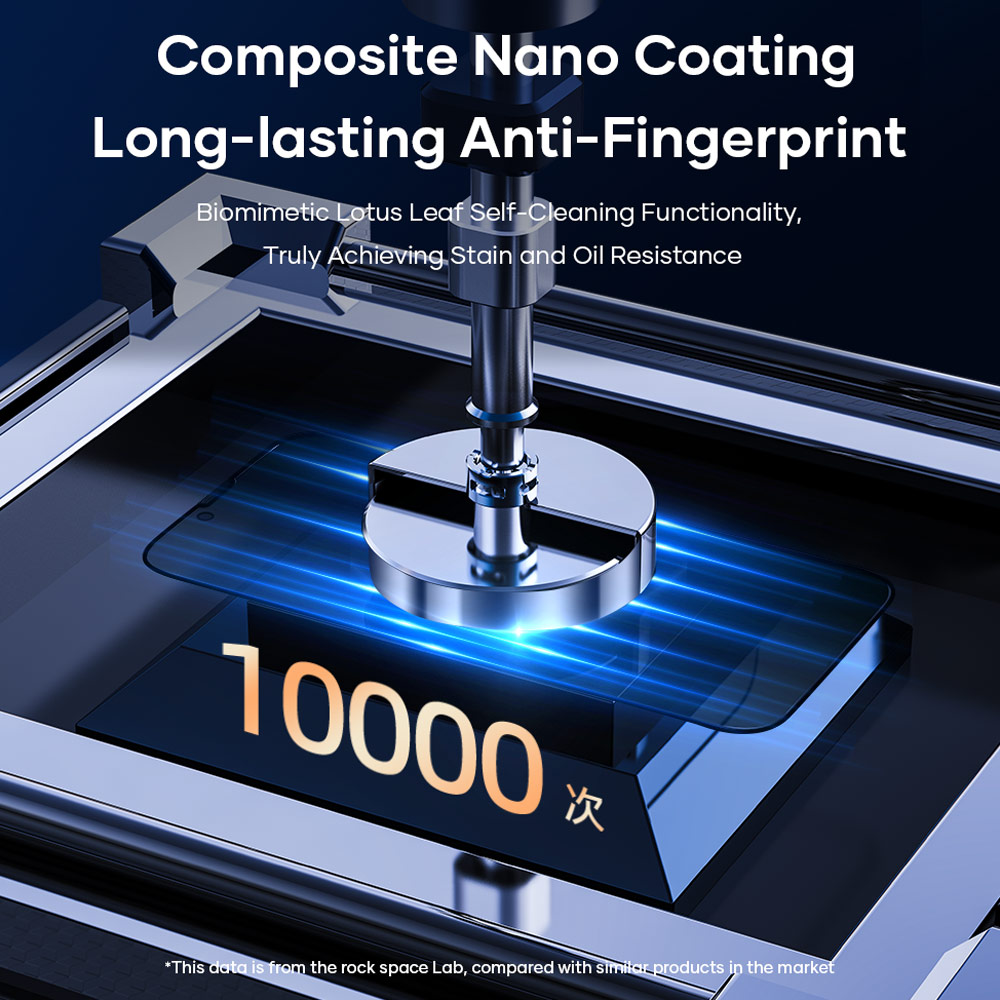 Picture of Apple iPhone 15 Pro 6.1  | Rock Anti Peep HD Full Coverage Tempered Glass for iPhone 15 Pro 6.1 (Privacy)