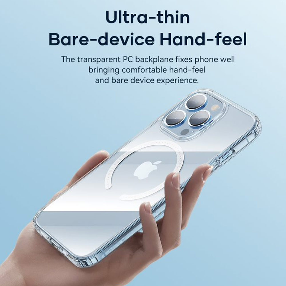 Picture of Apple iPhone 13 Pro Max 6.7 Case | Rock Pure Series Protection Magnetic Case Magsafe Compatible for iPhone 13 Pro Max 6.7 (Clear)