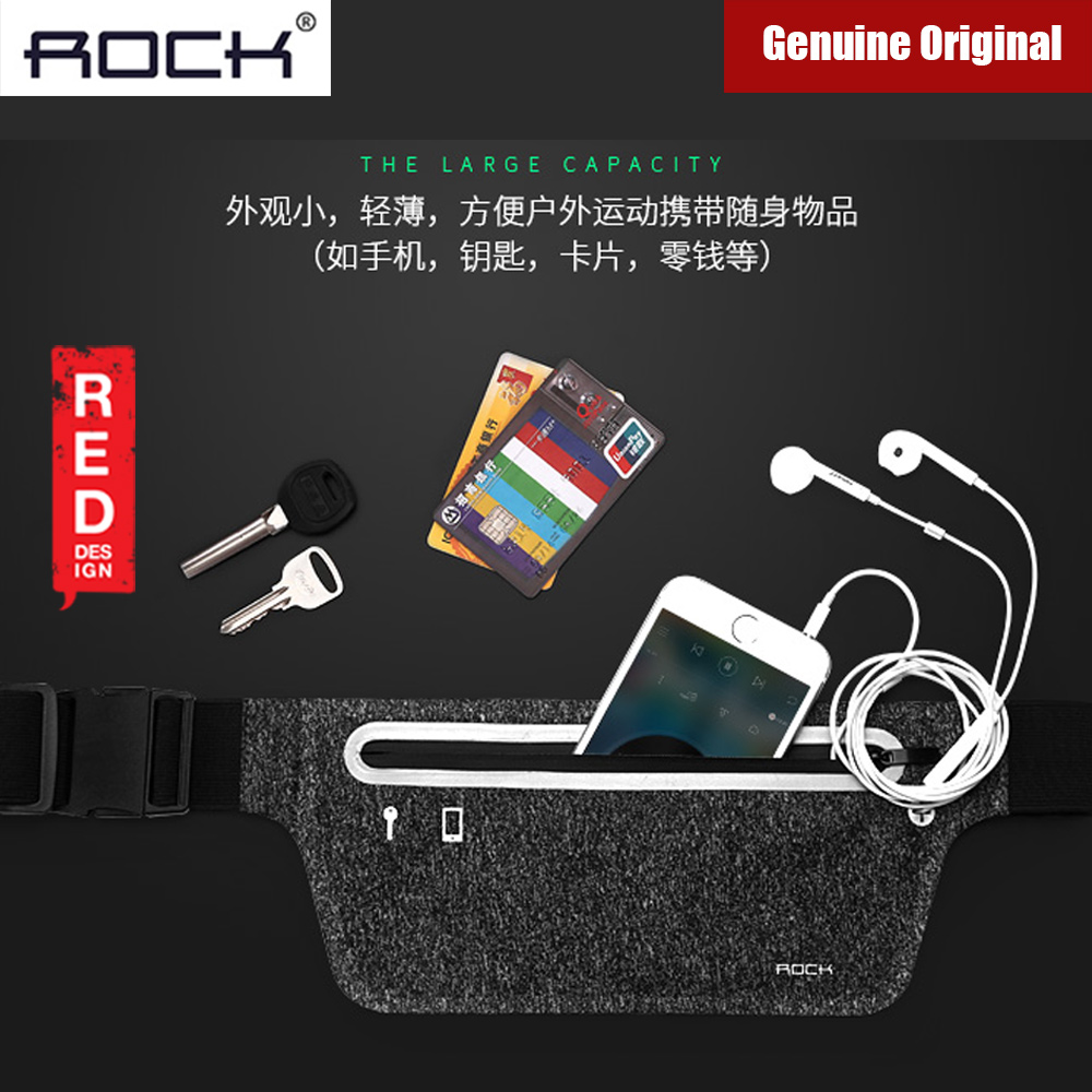 Picture of Rock Sports Waist Bag with Reflector Design for up to 6 inches Smartphone (Black)