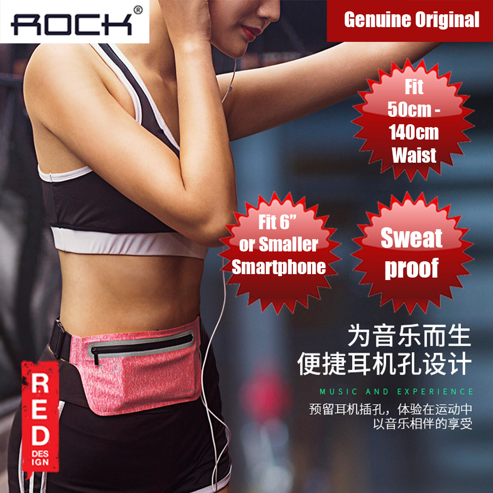 Picture of Rock Sports Waist Bag with Reflector Design  for up to 6 inches Smartphone (Pink)