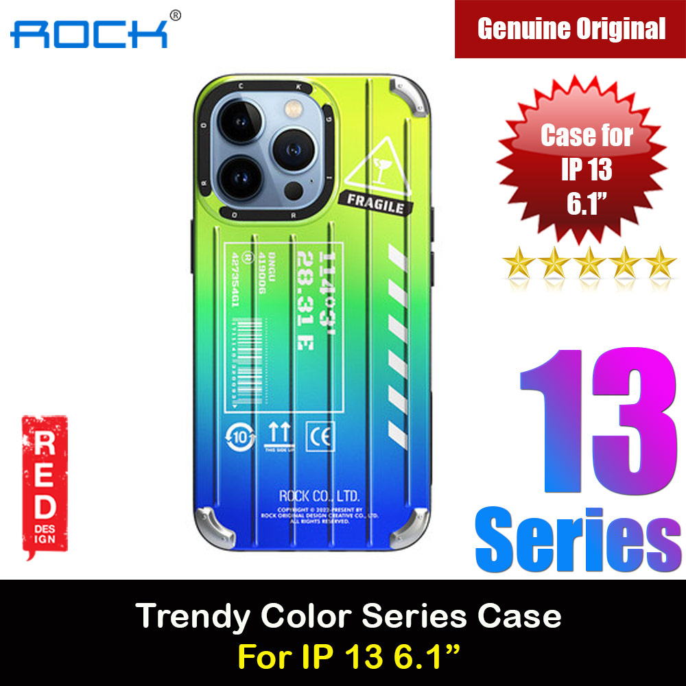 Picture of Rock Trendy Travel Luggage Design Irisdecent Gredient Color Drop Protection Anti Finger Print Case for iPhone 13 Pro 6.1 (Green) Apple iPhone 13 Pro 6.1- Apple iPhone 13 Pro 6.1 Cases, Apple iPhone 13 Pro 6.1 Covers, iPad Cases and a wide selection of Apple iPhone 13 Pro 6.1 Accessories in Malaysia, Sabah, Sarawak and Singapore 