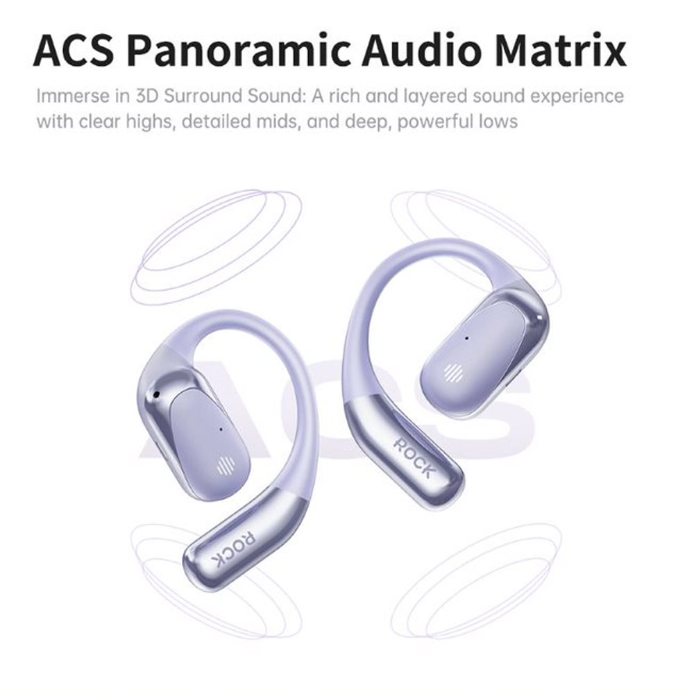 Picture of Rock X911 OWS Bluetooth Earphones Open Ear Comfort Hook Design Earphone Music Call Noise Cancellation (Gold Shin Chan)