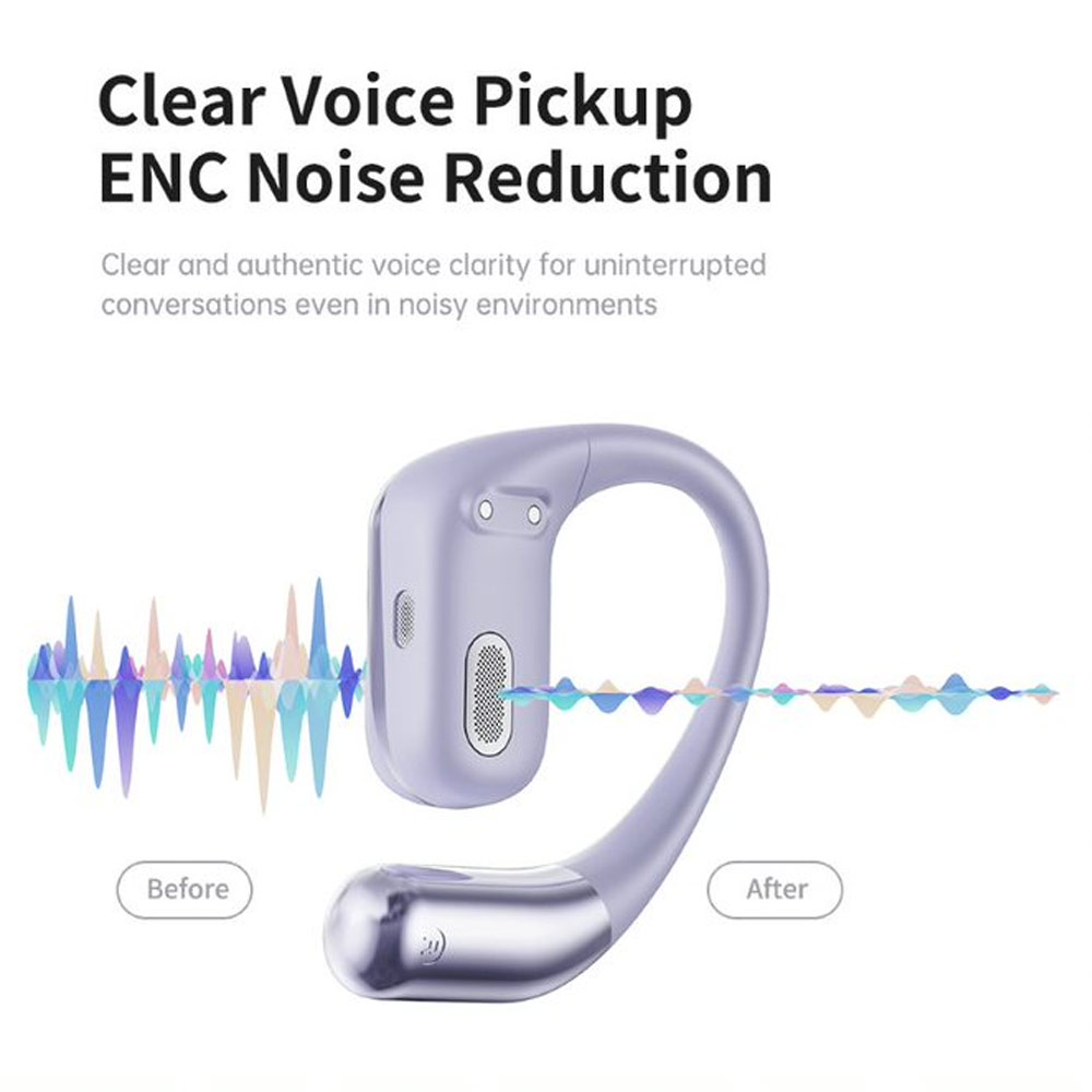 Picture of Rock X911 OWS Bluetooth Earphones Open Ear Comfort Hook Design Earphone Music Call Noise Cancellation (Gold Shin Chan)