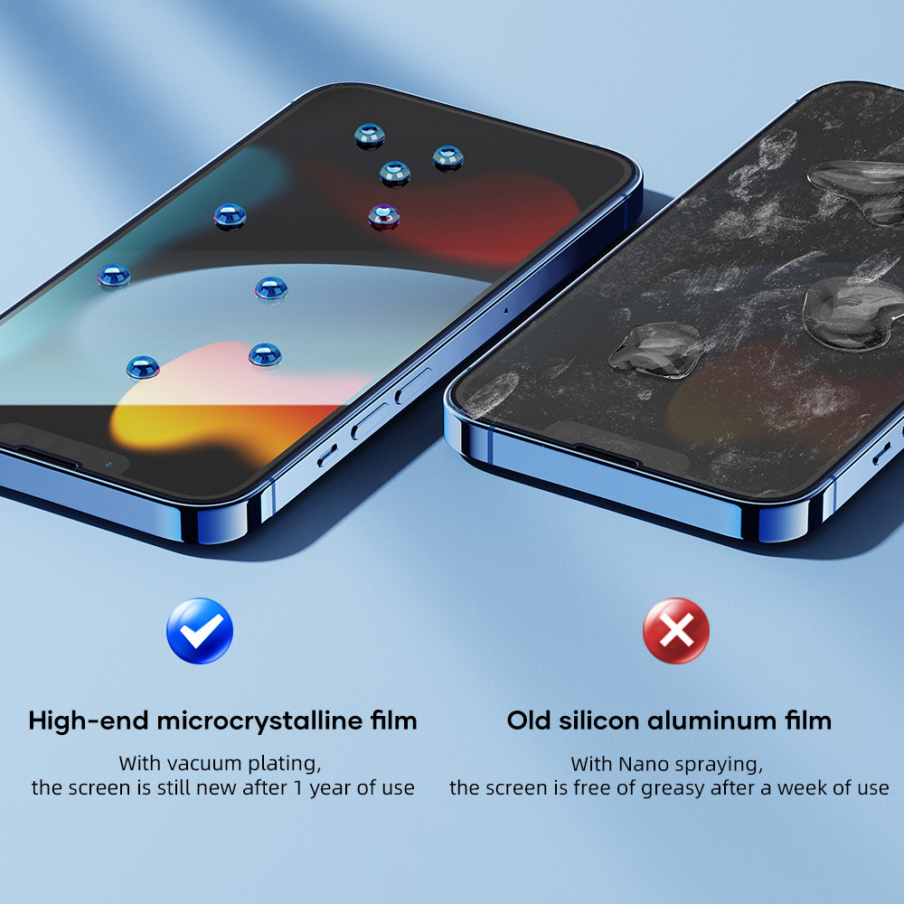 Picture of Apple iPhone 13 Pro Max 6.7  | Rock Space HD Full Coverage Anti Static Tempered Glass for iPhone 13 Pro Max 6.7 (Anti Static Clear)