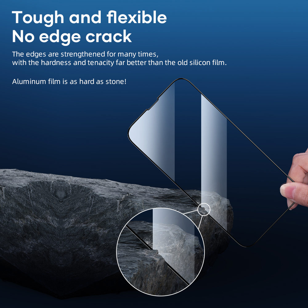 Picture of Apple iPhone 13 Pro Max 6.7  | Rock Space HD Full Coverage Anti Static Tempered Glass for iPhone 13 Pro Max 6.7 (Anti Static Clear)