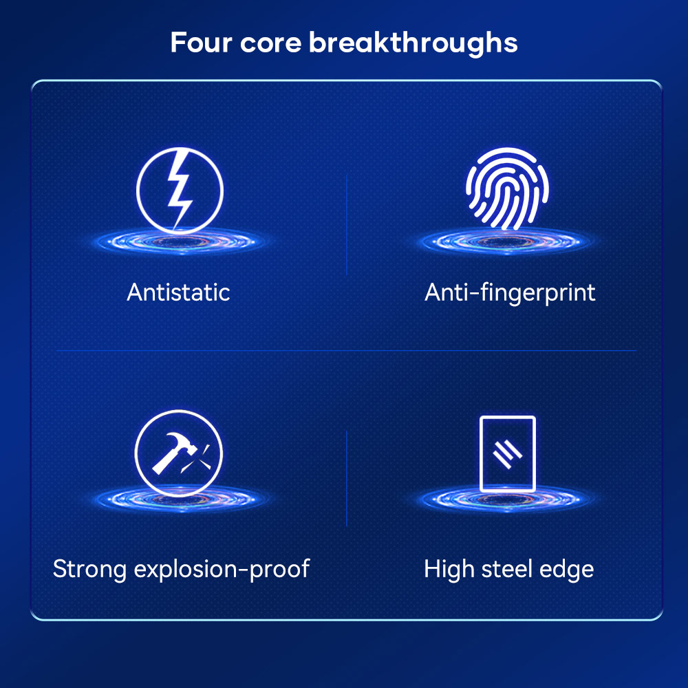 Picture of Apple iPhone 13 Pro Max 6.7  | Rock Space HD Full Coverage Anti Static Tempered Glass for iPhone 13 Pro Max 6.7 (Anti Static Clear)