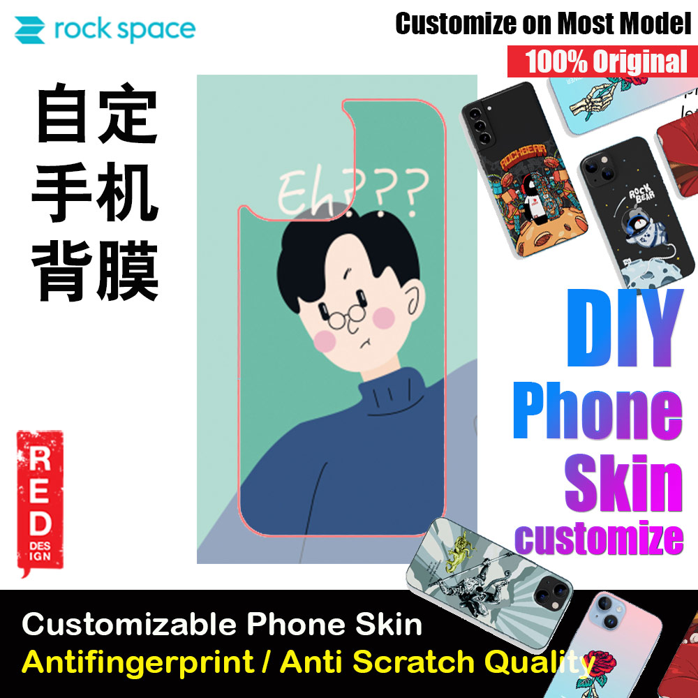 Picture of Rock Space DIY 自定 定制 设计 手机背膜 贴纸 DIY Customize High Quality Print Phone Skin Sticker for Multiple Phone Model with Multiple Photo Images Gallery or with Own Phone Text (People Eh) Red Design- Red Design Cases, Red Design Covers, iPad Cases and a wide selection of Red Design Accessories in Malaysia, Sabah, Sarawak and Singapore 