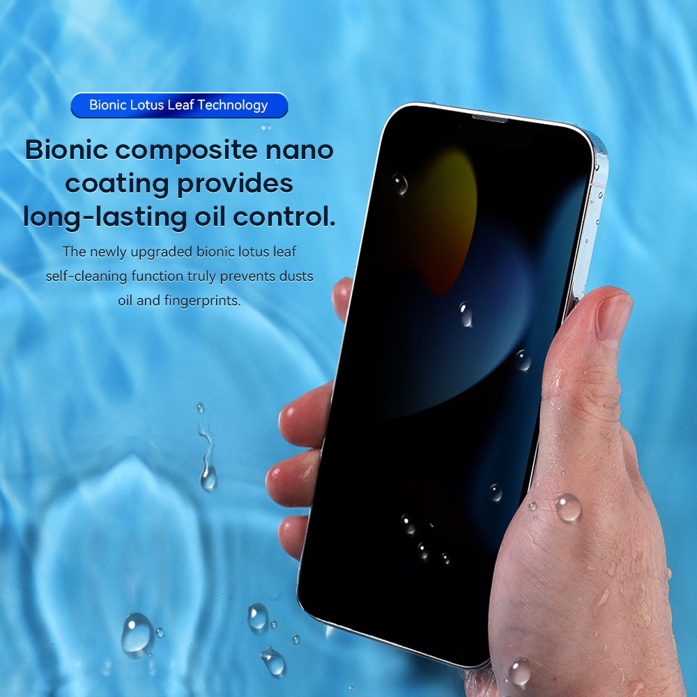 Picture of Apple iPhone 13 mini 5.4 | Rock Space HD Full Coverage Tempered Glass for iPhone 13 Mini 5.4 (Privacy Anti View Anti Peep)