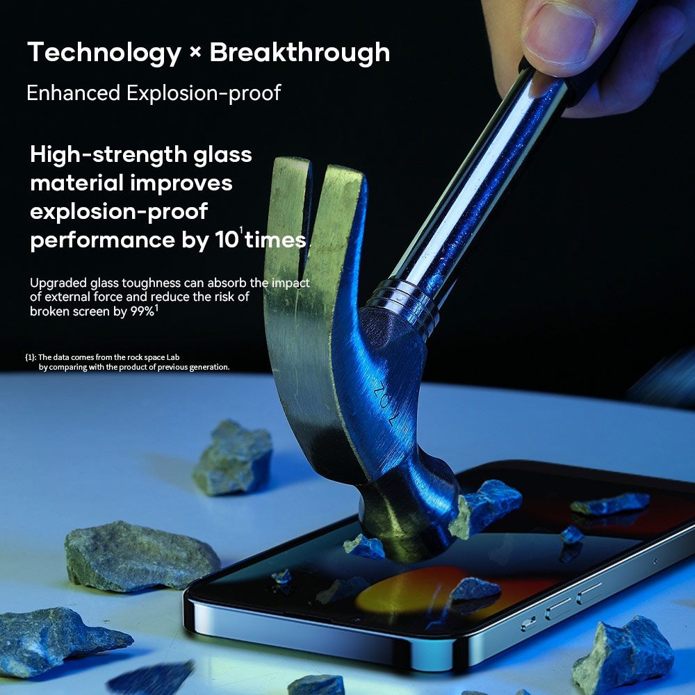 Picture of Apple iPhone 13 mini 5.4 | Rock Space HD Full Coverage Tempered Glass for iPhone 13 Mini 5.4 (Privacy Anti View Anti Peep)