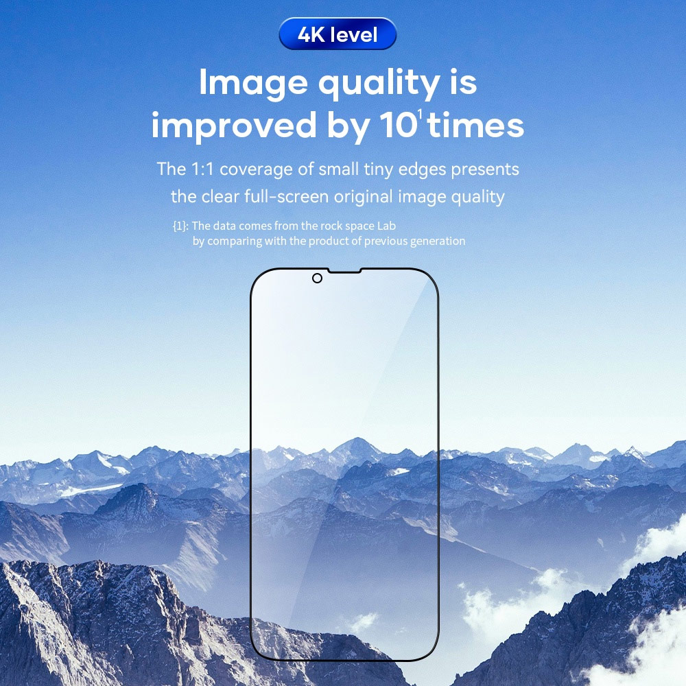 Picture of Apple iPhone 13 mini 5.4 | Rock Space HD Full Coverage Tempered Glass for iPhone 13 Mini 5.4 (Privacy Anti View Anti Peep)