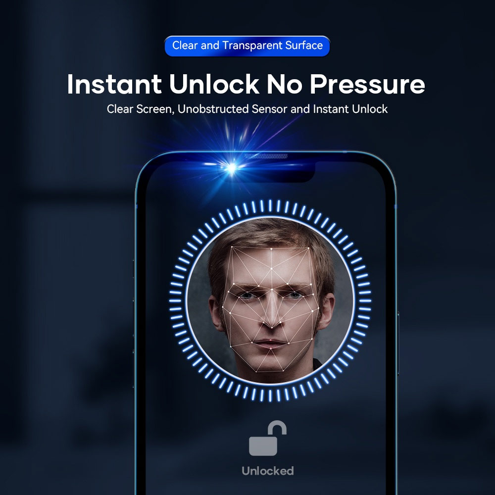 Picture of Apple iPhone 13 mini 5.4 | Rock Space HD Full Coverage Tempered Glass for iPhone 13 Mini 5.4 (Privacy Anti View Anti Peep)