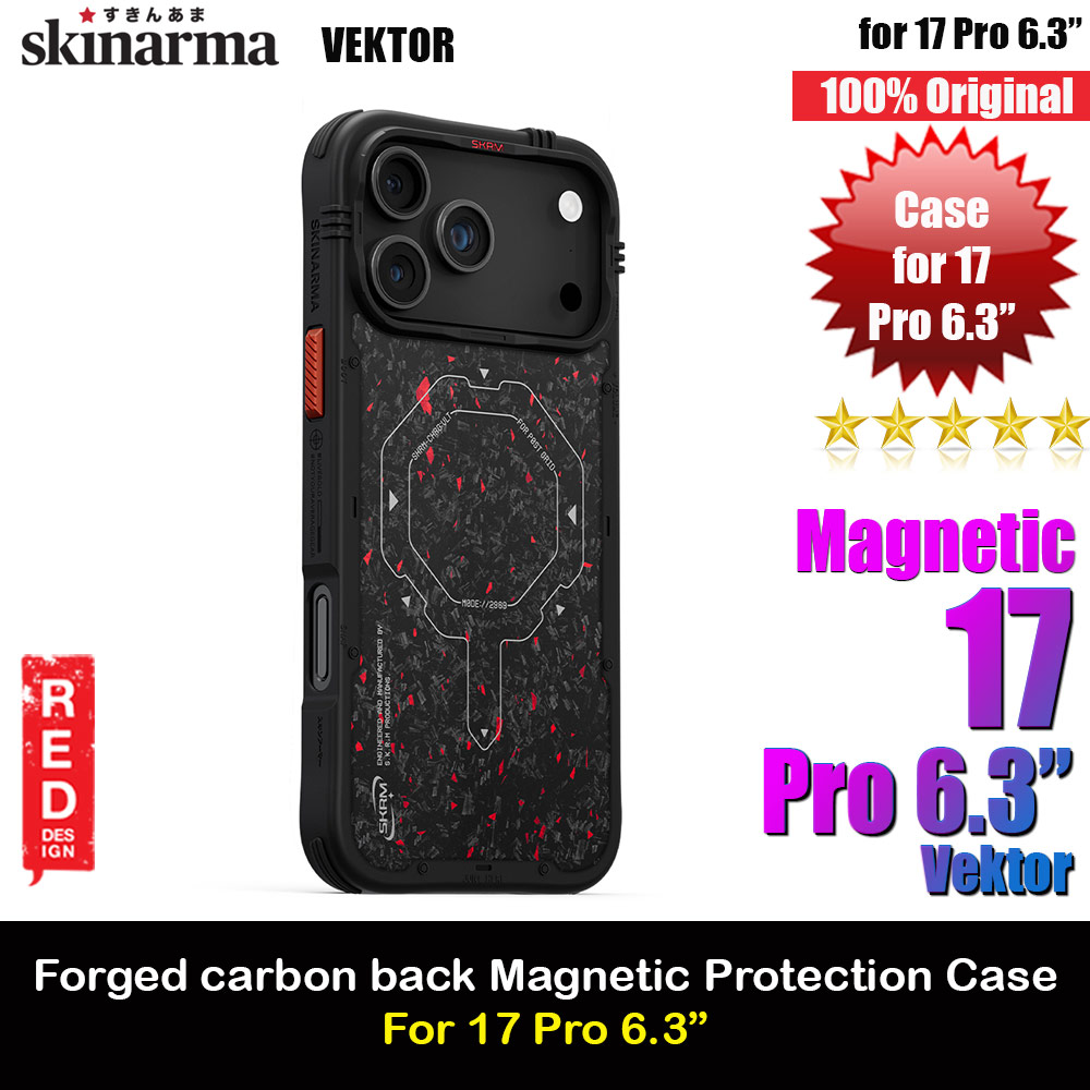 Picture of Skinarma Vector Magcharge Ultra Drop Protection Case for iPhone 17 Pro 6.3 (Black) Apple iPhone 17 Pro 6.3- Apple iPhone 17 Pro 6.3 Cases, Apple iPhone 17 Pro 6.3 Covers, iPad Cases and a wide selection of Apple iPhone 17 Pro 6.3 Accessories in Malaysia, Sabah, Sarawak and Singapore 