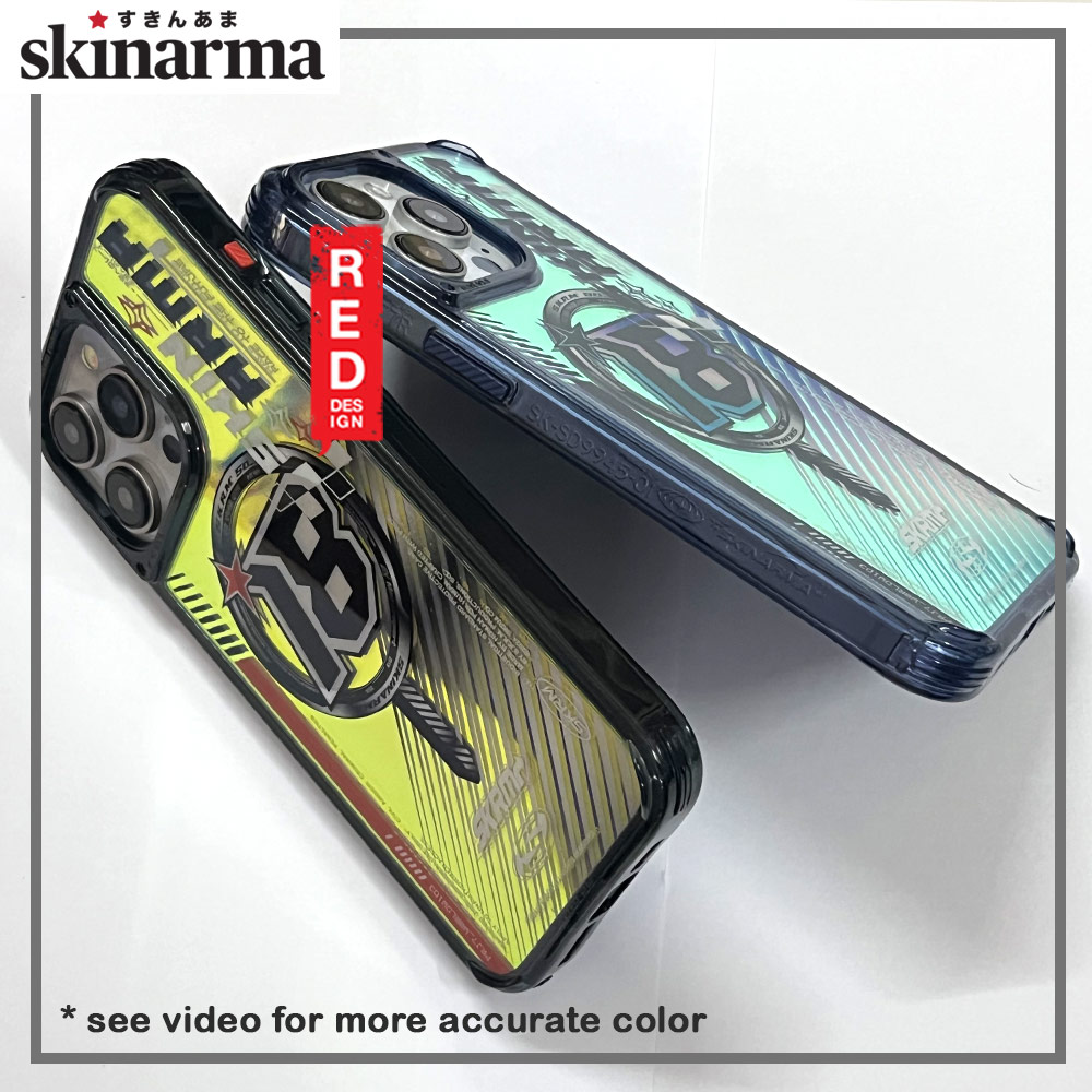 Picture of Apple iPhone 15 6.1 Case | Skinarma Magnetic Charge Drop Protection Case for iPhone 15 6.1 (Hologram Blue)