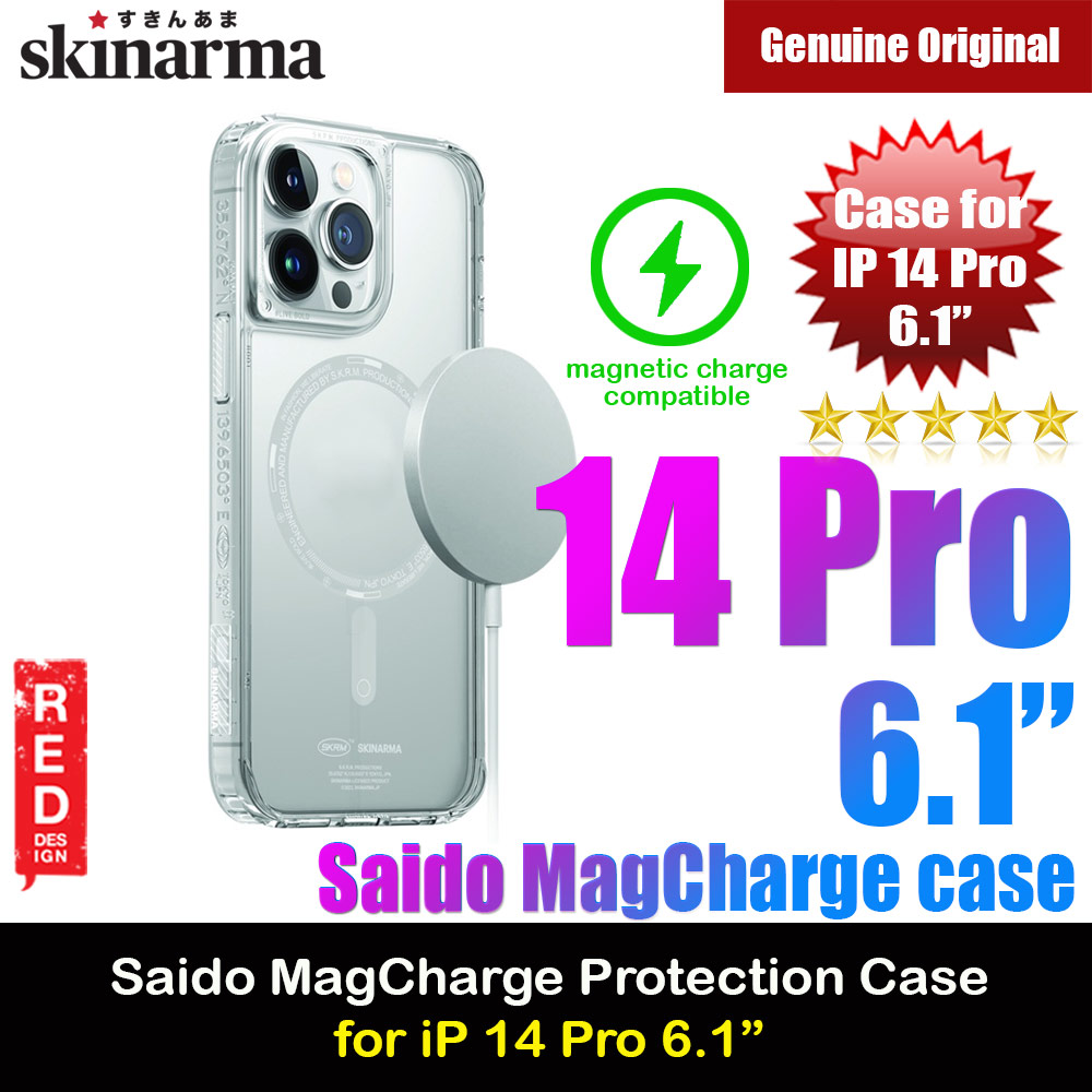 Picture of Skinarma Saido MagCharge Series Drop Protection Case with Magsafe Magnetic Charging Compatible for iPhone 14 Pro 6.1 (Clear) Apple iPhone 14 Pro 6.1- Apple iPhone 14 Pro 6.1 Cases, Apple iPhone 14 Pro 6.1 Covers, iPad Cases and a wide selection of Apple iPhone 14 Pro 6.1 Accessories in Malaysia, Sabah, Sarawak and Singapore 