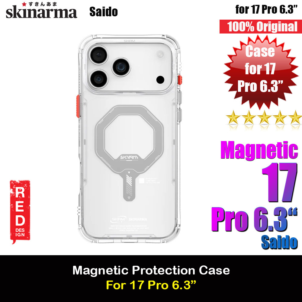Picture of Skinarma Saido Magcharge Drop Protection Case for iPhone 17 Pro 6.3 (Clear) Apple iPhone 17 Pro 6.3- Apple iPhone 17 Pro 6.3 Cases, Apple iPhone 17 Pro 6.3 Covers, iPad Cases and a wide selection of Apple iPhone 17 Pro 6.3 Accessories in Malaysia, Sabah, Sarawak and Singapore 
