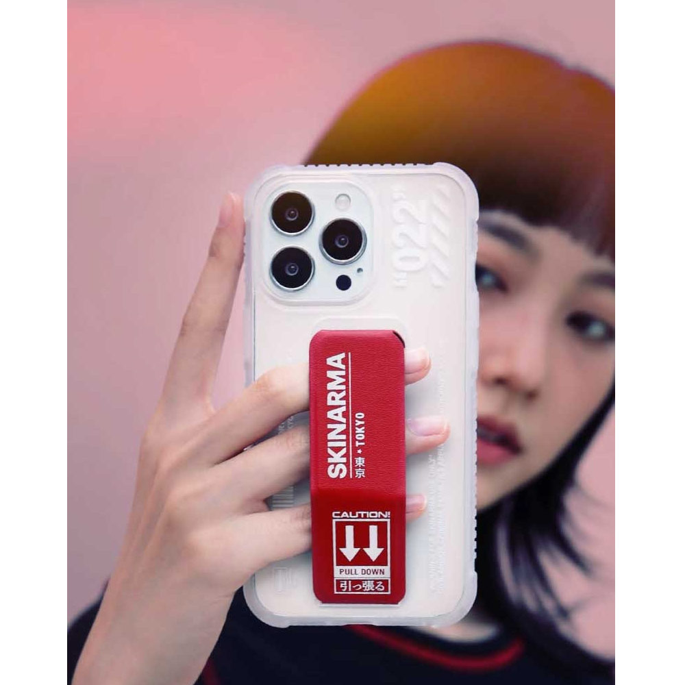 Picture of Apple iPhone 14 6.1 Case | Skinarma Taihi Sora 4 Corners Drop Protection Grip Stand Case for iPhone 14 6.1 (Red)