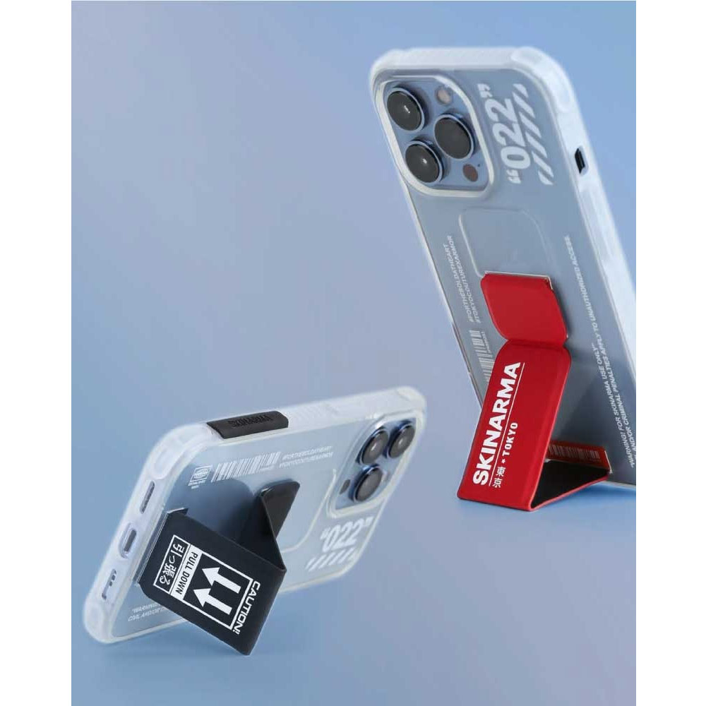 Picture of Apple iPhone 14 6.1 Case | Skinarma Taihi Sora 4 Corners Drop Protection Grip Stand Case for iPhone 14 6.1 (Red)