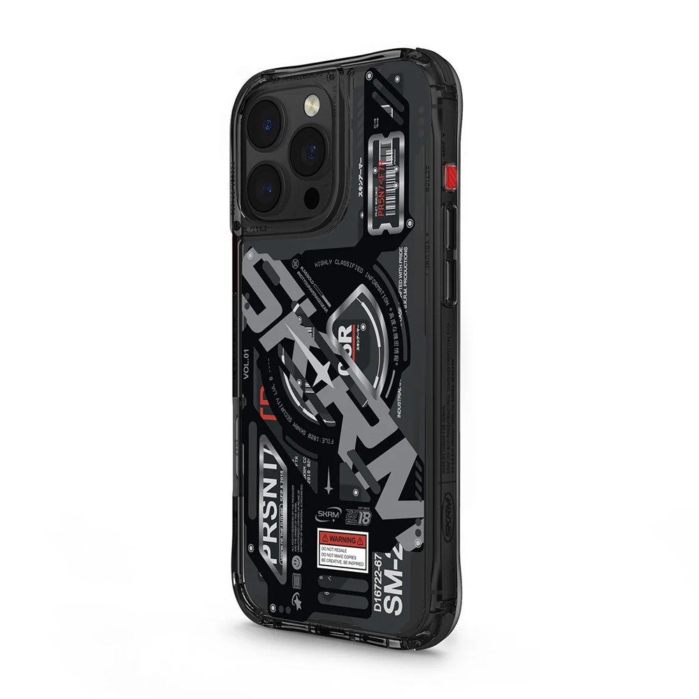 Picture of Apple iPhone 16 Pro 6.3 Case | Skinarma Ekho Magnetic Charge Drop Protection Case for iPhone 16 Pro 6.3 (Black)