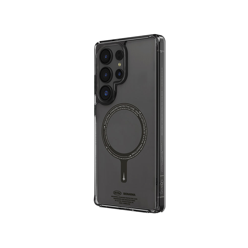 Picture of Samsung Galaxy S25 Ultra Case | Skinarma MagCharge Magnetic Charge Compatible Drop Protection Case for Galaxy S25 Ultra (Black)