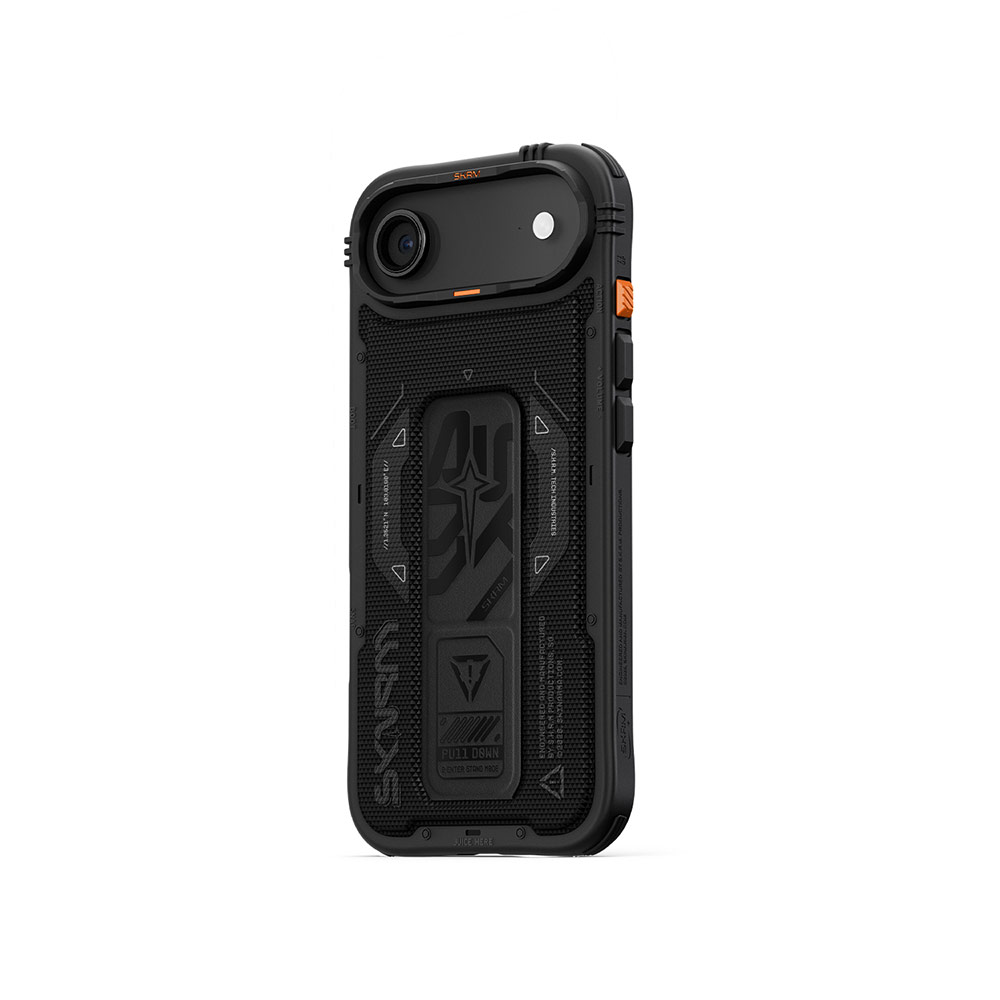 Picture of Apple iPhone Air 6.5 Case | Skinarma Phantom Magcharge Grip Stand Droop Protection Case for iPhone 17 Air 6.5 (Black)