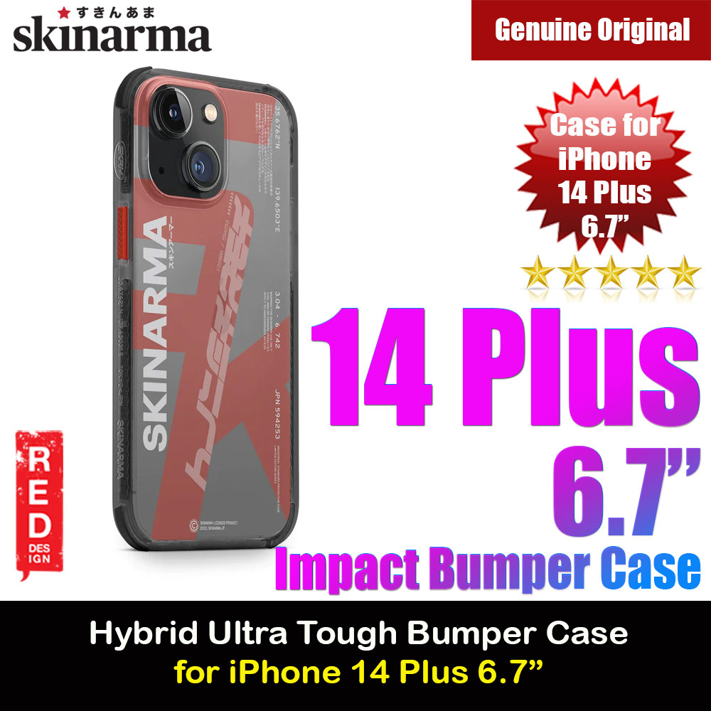 Picture of Skinarma Raku Hybrid Waveline Impact Bumper with Enhanced 4 Corners Drop Protection Case for iPhone 14 Plus 6.7 (Orange) Apple iPhone 14 Plus 6.7- Apple iPhone 14 Plus 6.7 Cases, Apple iPhone 14 Plus 6.7 Covers, iPad Cases and a wide selection of Apple iPhone 14 Plus 6.7 Accessories in Malaysia, Sabah, Sarawak and Singapore 