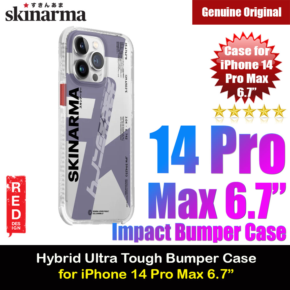 Picture of Skinarma Raku Hybrid Waveline Impact Bumper with Enhanced 4 Corners Drop Protection Case for iPhone 14 Pro Max 6.7 (Purple) Apple iPhone 14 Pro Max 6.7- Apple iPhone 14 Pro Max 6.7 Cases, Apple iPhone 14 Pro Max 6.7 Covers, iPad Cases and a wide selection of Apple iPhone 14 Pro Max 6.7 Accessories in Malaysia, Sabah, Sarawak and Singapore 