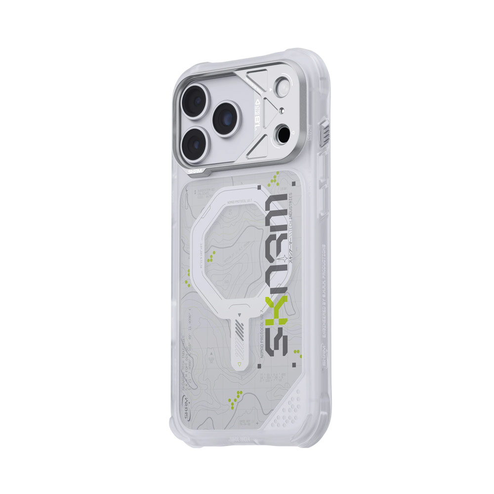 Picture of Apple iPhone 18 Pro Max Case | Skinarma Sonar Magnetic Charge Drop Protection Case with Camera Control Button for iPhone 18 Pro Max 6.9 - White