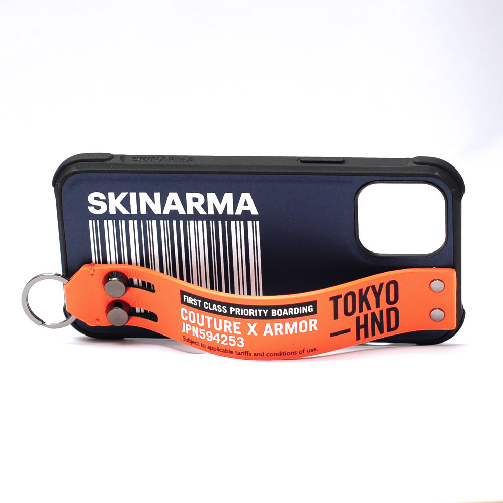 Picture of Apple iPhone 12 6.1 Case | Skinarma Drop Protection Standable Fashion Case with Strap for Apple iPhone 12 iPhone 12 Pro Pro 6.1 (Bando Blue)