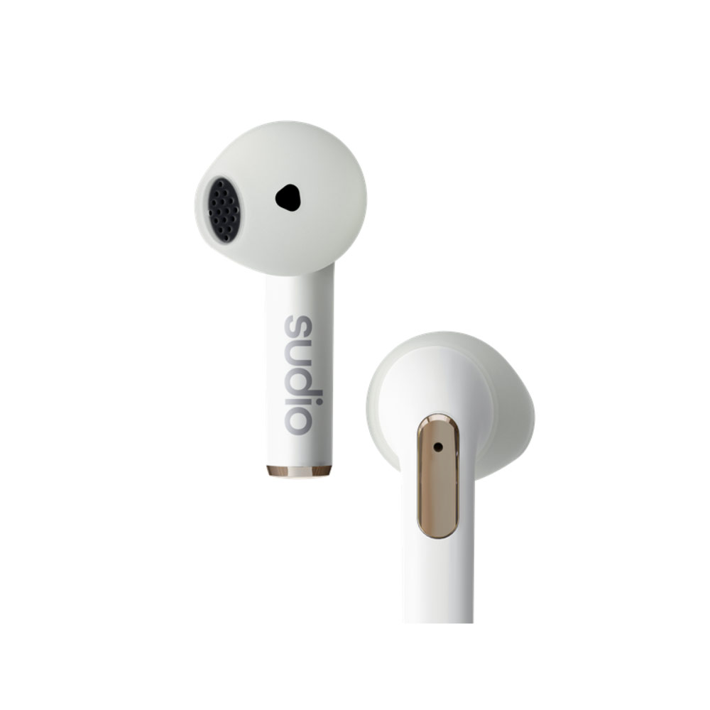 Picture of Apple iPhone 14 Pro Max 6.7 | Sudio N2 TWS True Wireless Bluetooth Earbuds Earphone Bluetooth V5.2 Splash Proof (White)