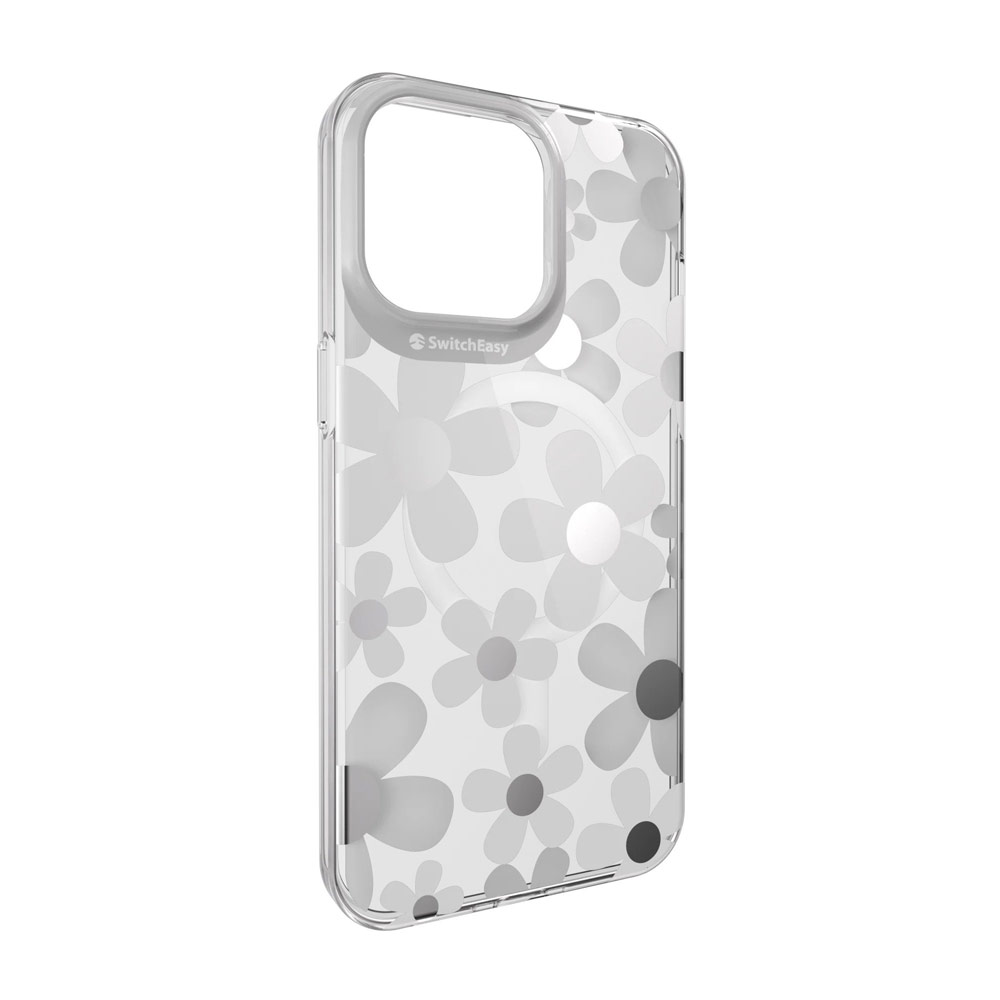 Picture of Apple iPhone 15 Pro 6.1 Case | Switcheasy Artist Double In Mold Decoration Fashionable Magsafe Compatible Case for Apple iPhone 15 Pro 6.1 (Fleur)