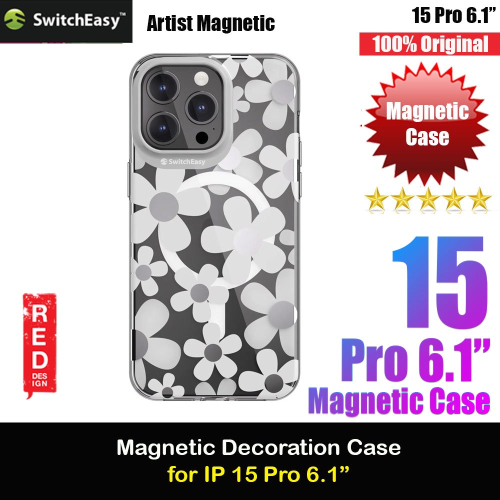 Picture of Switcheasy Artist Double In Mold Decoration Fashionable Magsafe Compatible Case for Apple iPhone 15 Pro 6.1 (Fleur) Apple iPhone 15 Pro 6.1- Apple iPhone 15 Pro 6.1 Cases, Apple iPhone 15 Pro 6.1 Covers, iPad Cases and a wide selection of Apple iPhone 15 Pro 6.1 Accessories in Malaysia, Sabah, Sarawak and Singapore 