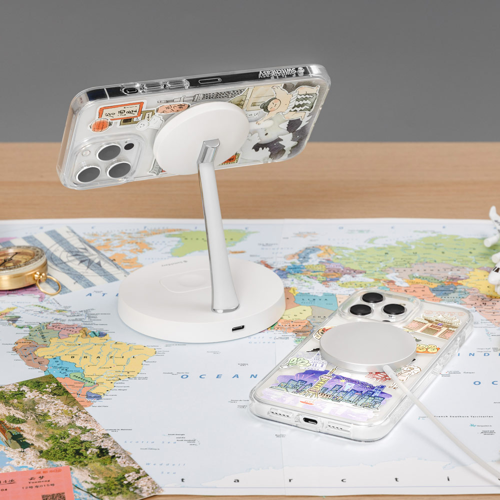 Picture of Apple iPhone 15 Pro Max 6.7 Case | Switcheasy Travel City Double In Mold Decoration Fashionable Magsafe Compatible Case for Apple iPhone 15 Pro Max 6.7 (New York)